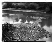 Remains of Civil War Confederate Camp Pool Neuse River Obstructions near Kinston, N.C.